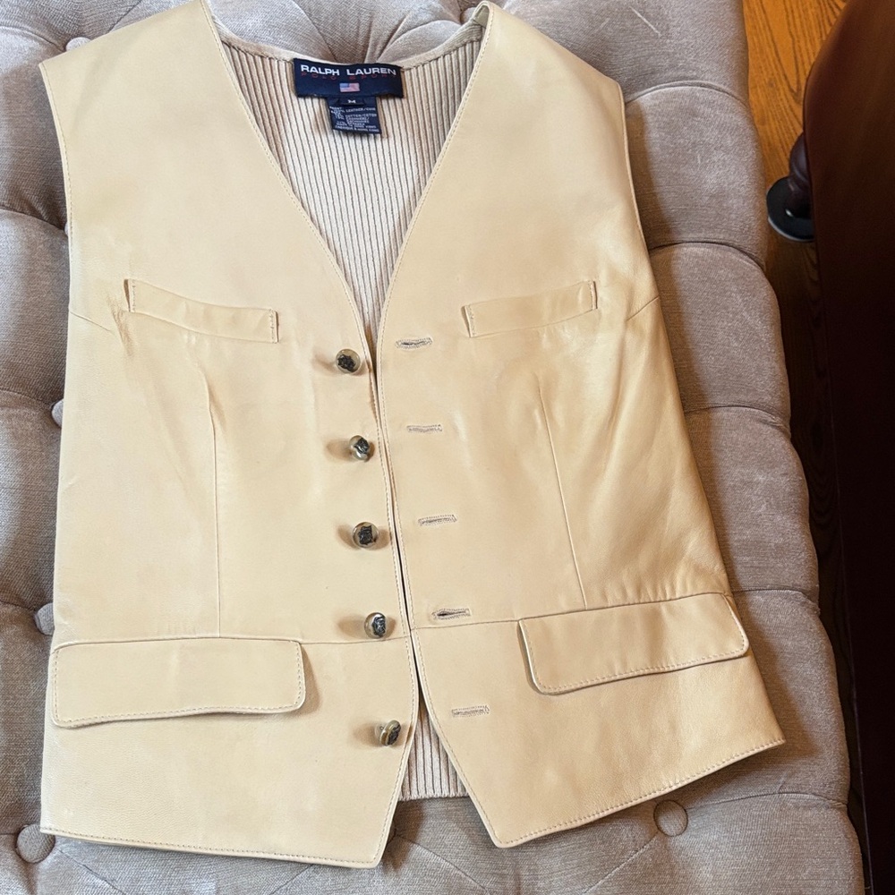 Ralph Lauren polo sport leather vest